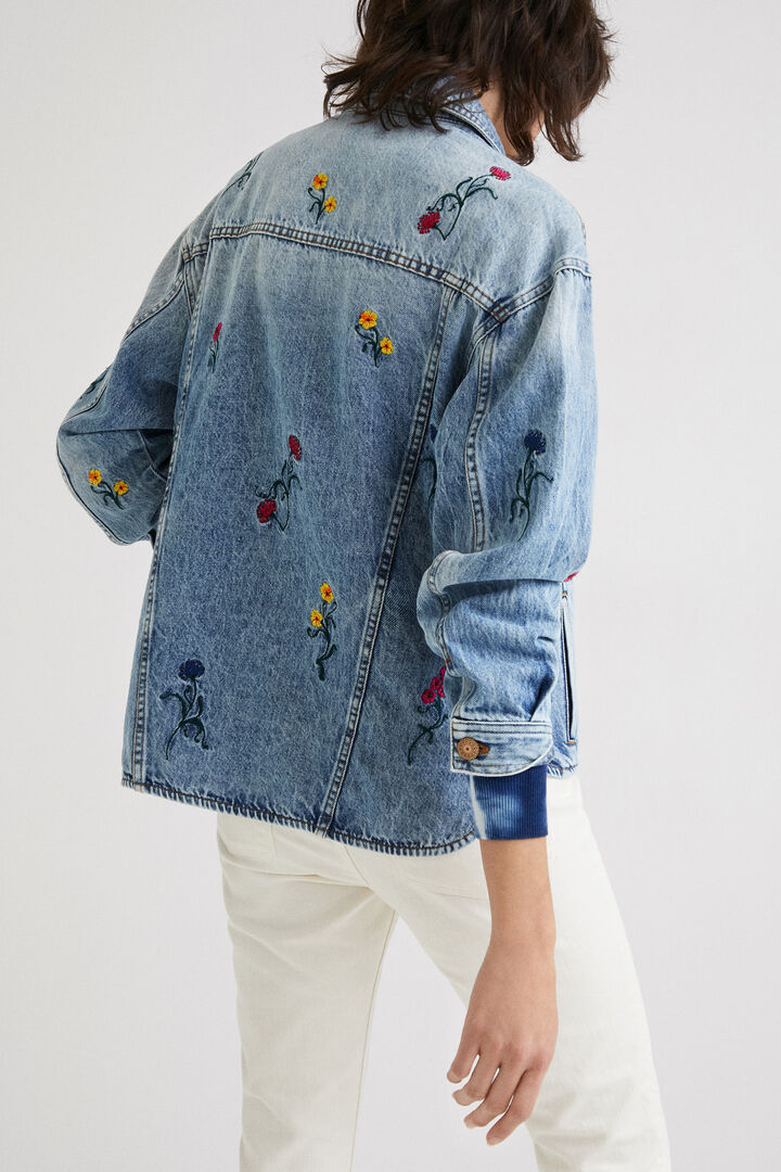 Sobrecamisa vaquera floral | Desigual