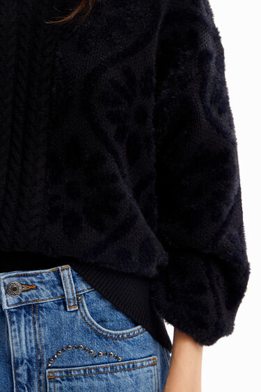 Oversize combination pullover | Desigual