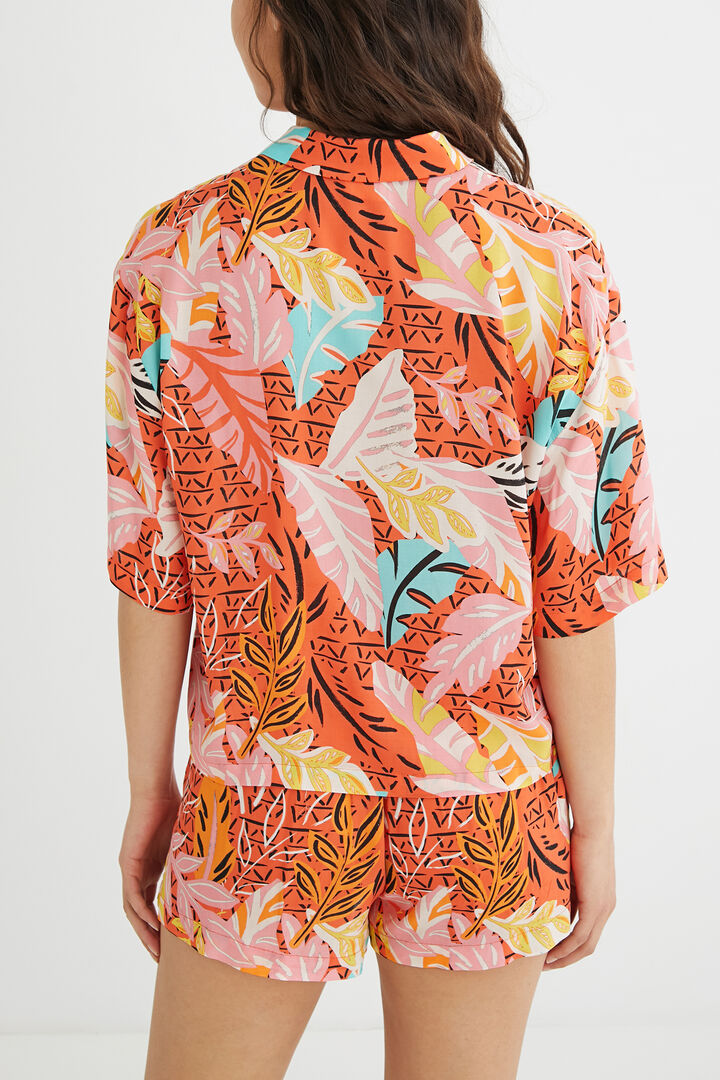 Short pyjama print shirt | Desigual