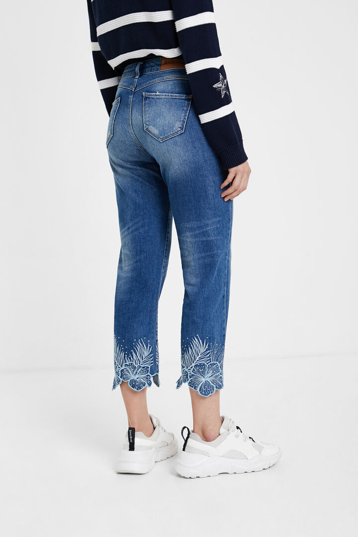 Jeans straight cropped | Desigual