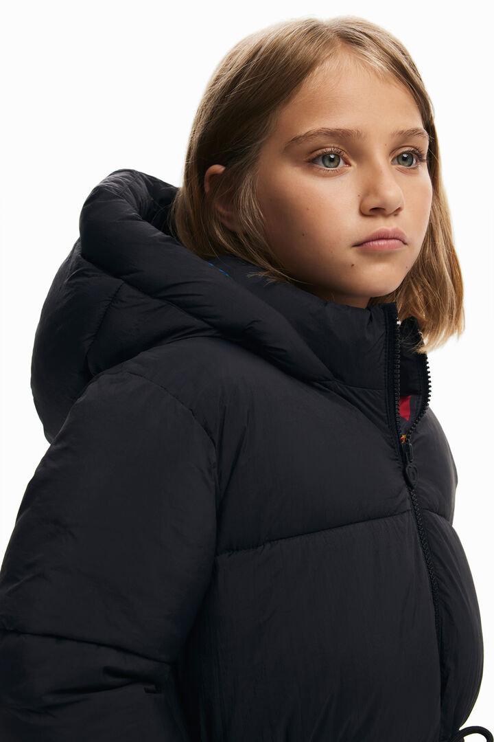 Long coat with large hood and pockets | Desigual