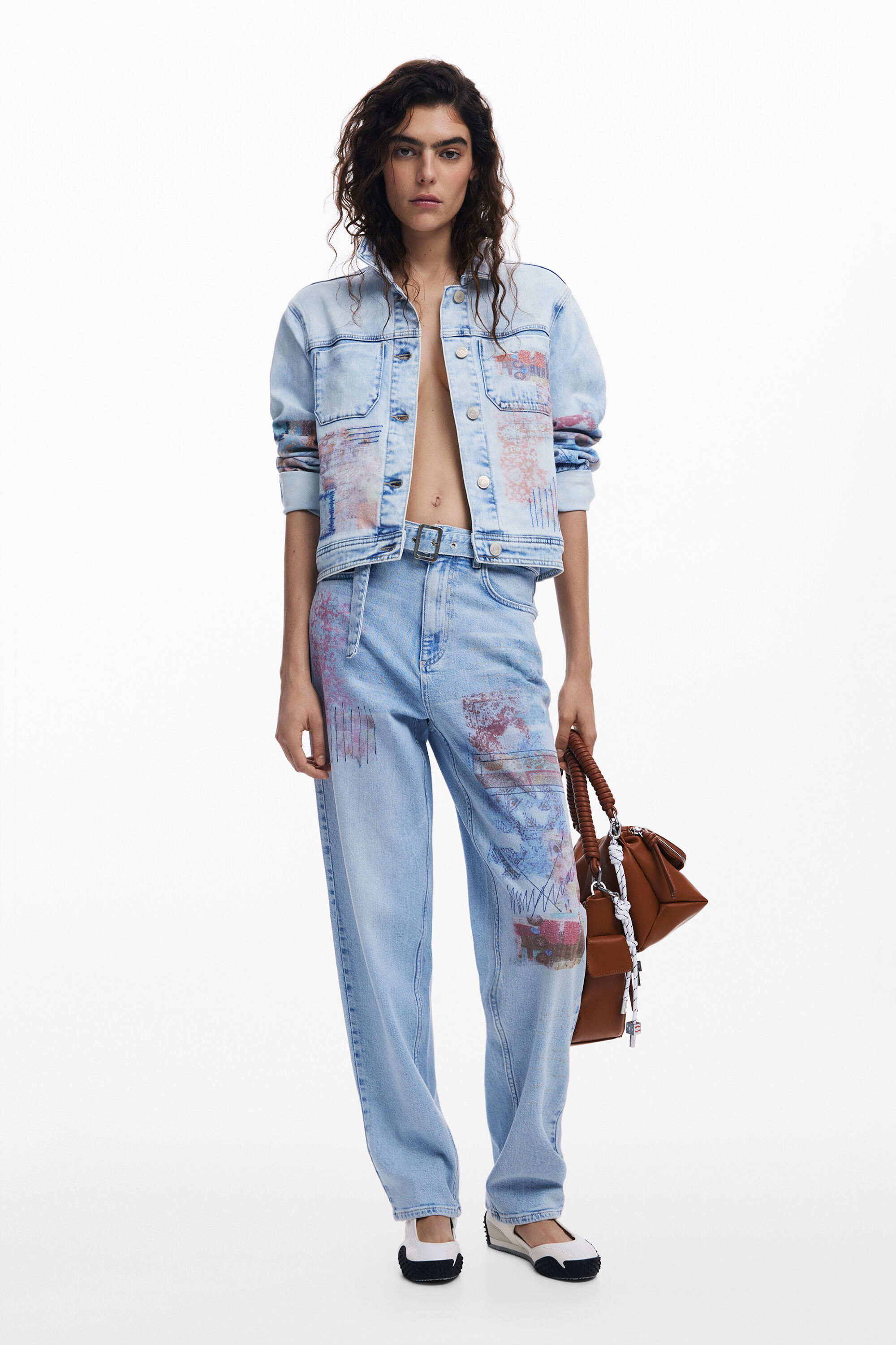 パッチ付きデニムジャケット 女性用 I Desigual.com