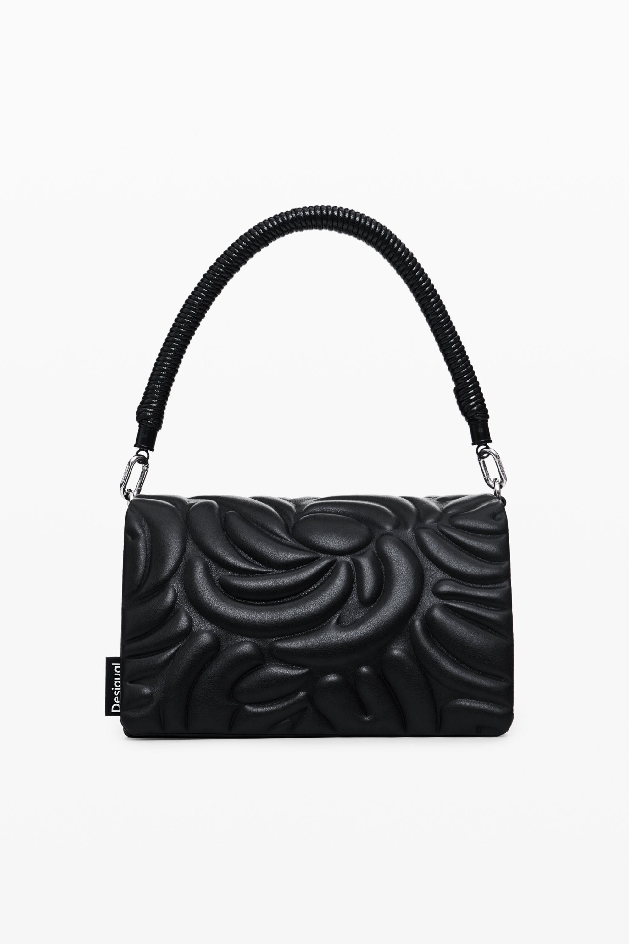 Floral crossbody bag - BLACK - U