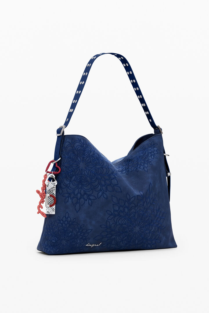Mittlere Schultertasche mit Mandala-Prägung | Desigual