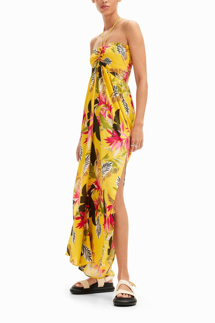 Tropical halter neck jumpsuit | Desigual