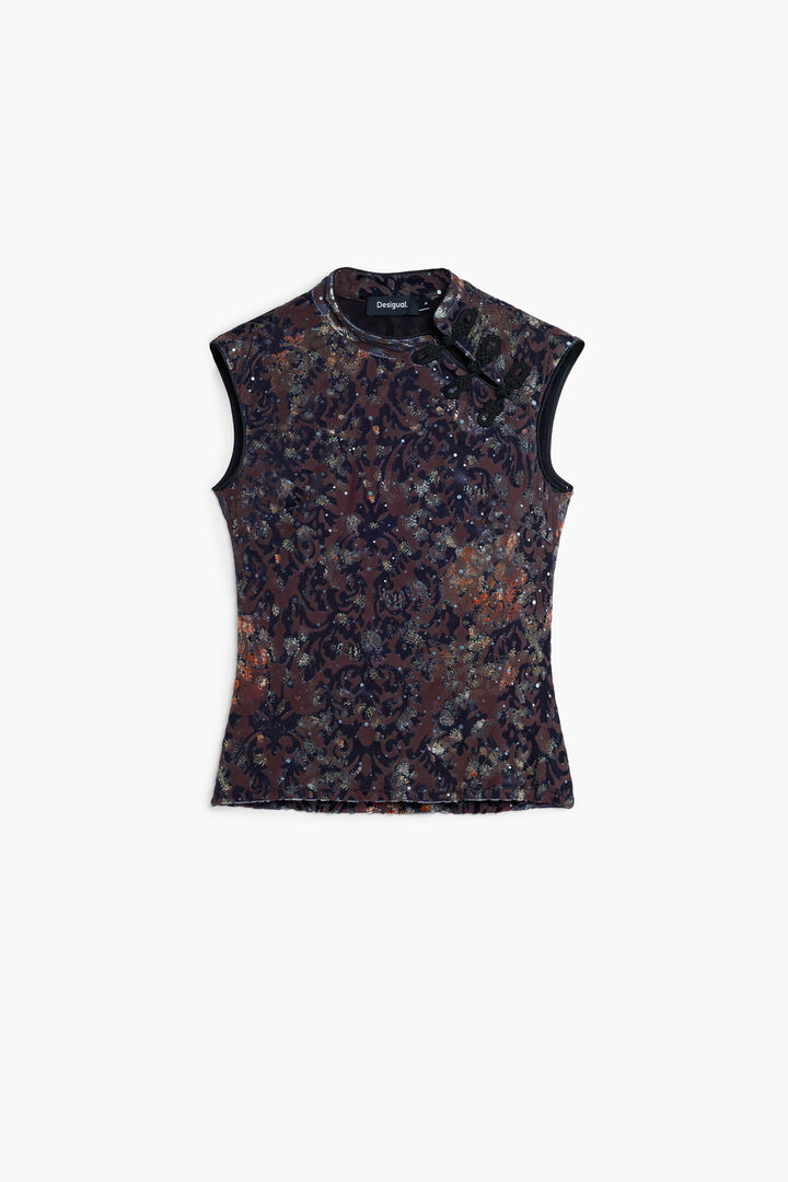 CAMISETA SIN MANGAS ORIENTAL | Desigual