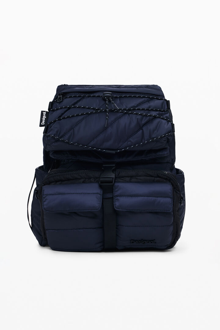 Gewatteerde rugzak met meerdere zakken