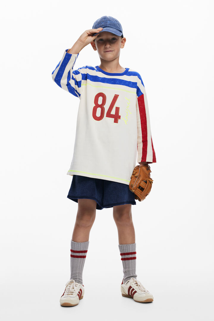 3/4 sleeve striped T-shirt | Desigual