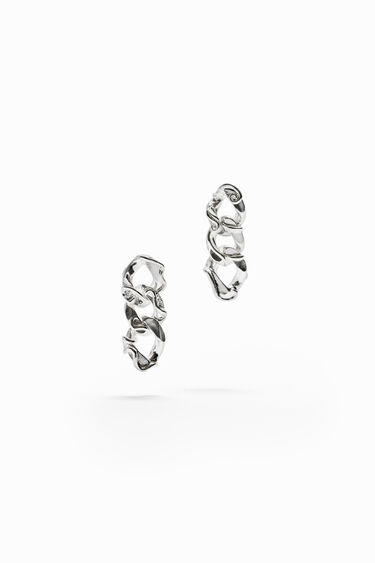 Zalio gold-plated chain earrings | Desigual