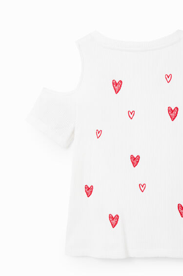 Cut-out heart T-shirt | Desigual