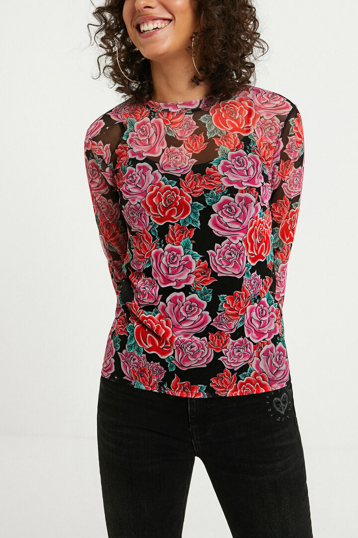 Slim floral T-shirt | Desigual