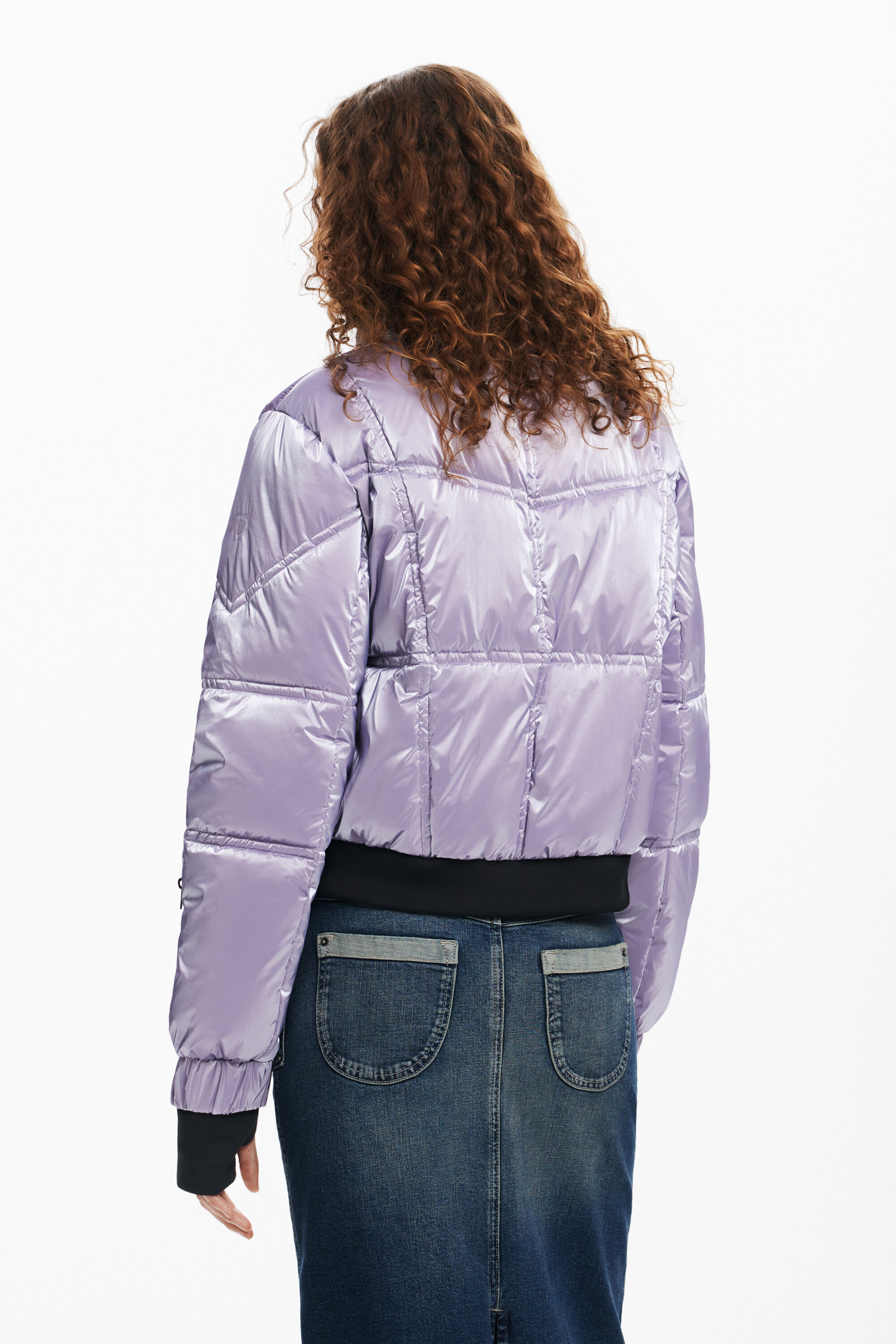 メタリックな中綿コート 女性用 I Desigual.com