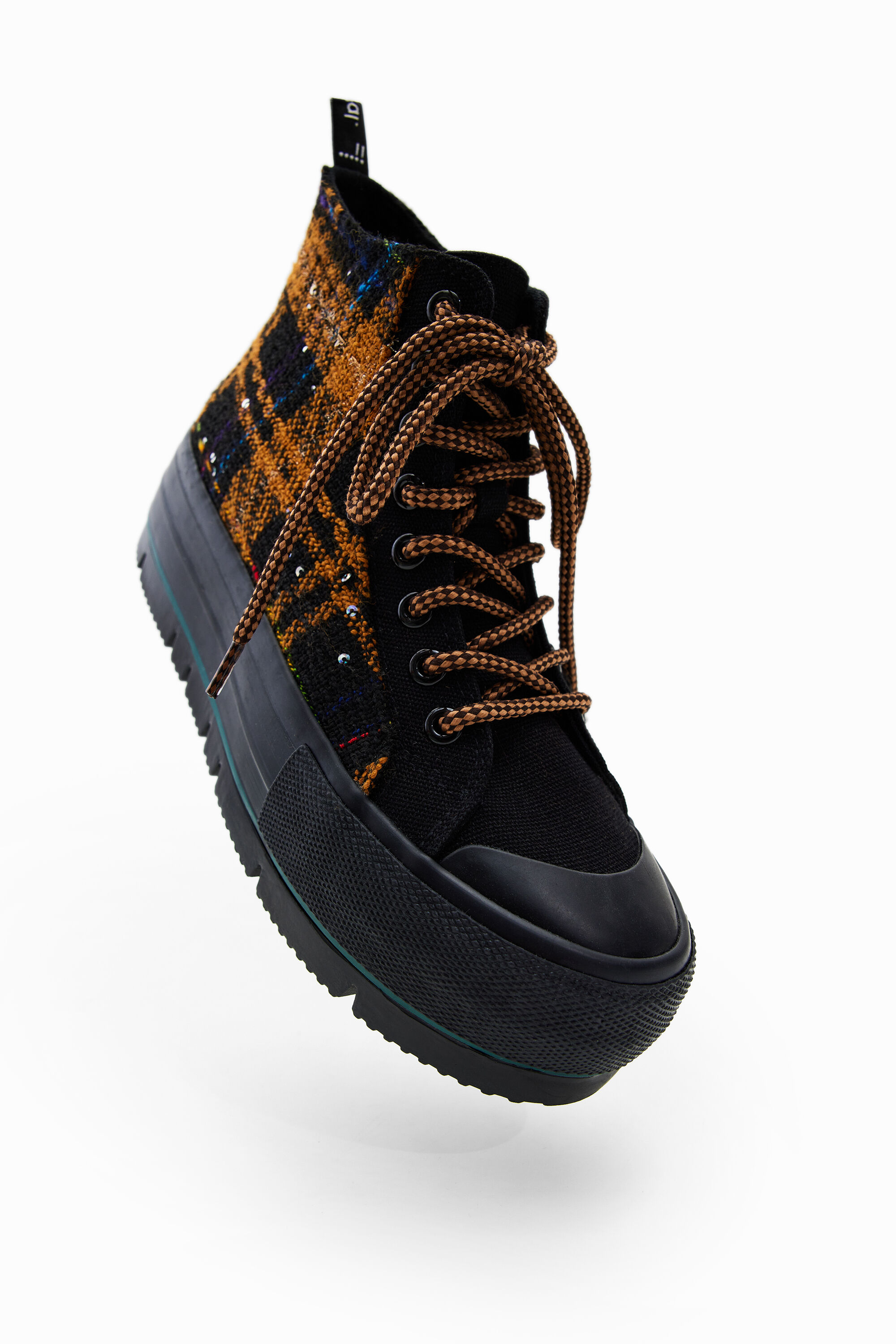 Furry high top sneakers store