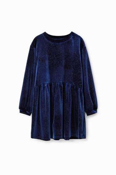 Vestido terciopelo brillos | Desigual