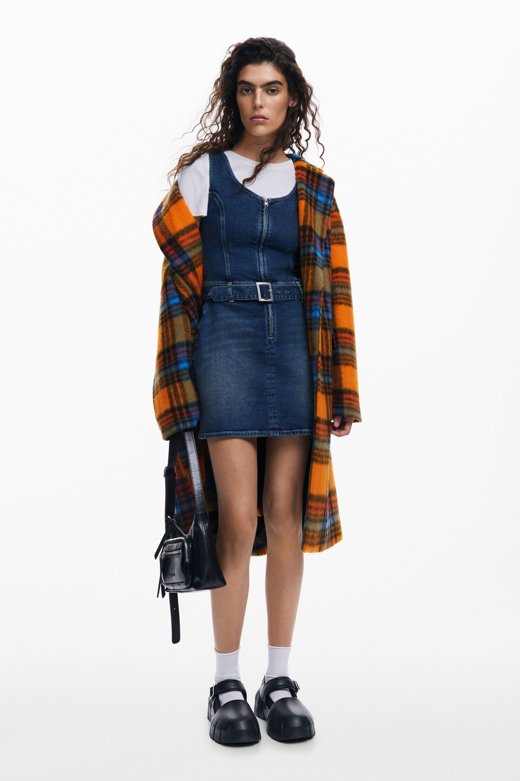 DESIGUAL DENIM DRESS BELT
