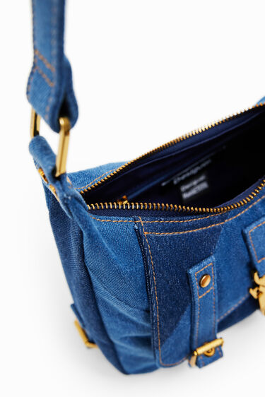 María Escoté patchwork denim bag | Desigual