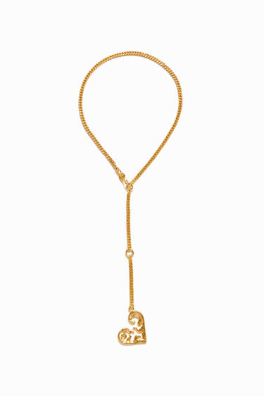 Zalio gold plated small heart necklace | Desigual