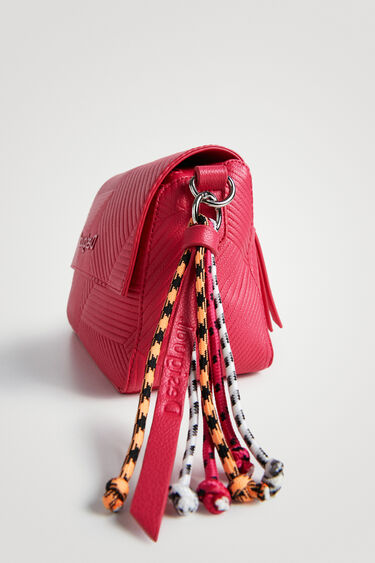 Striped geometric sling bag | Desigual