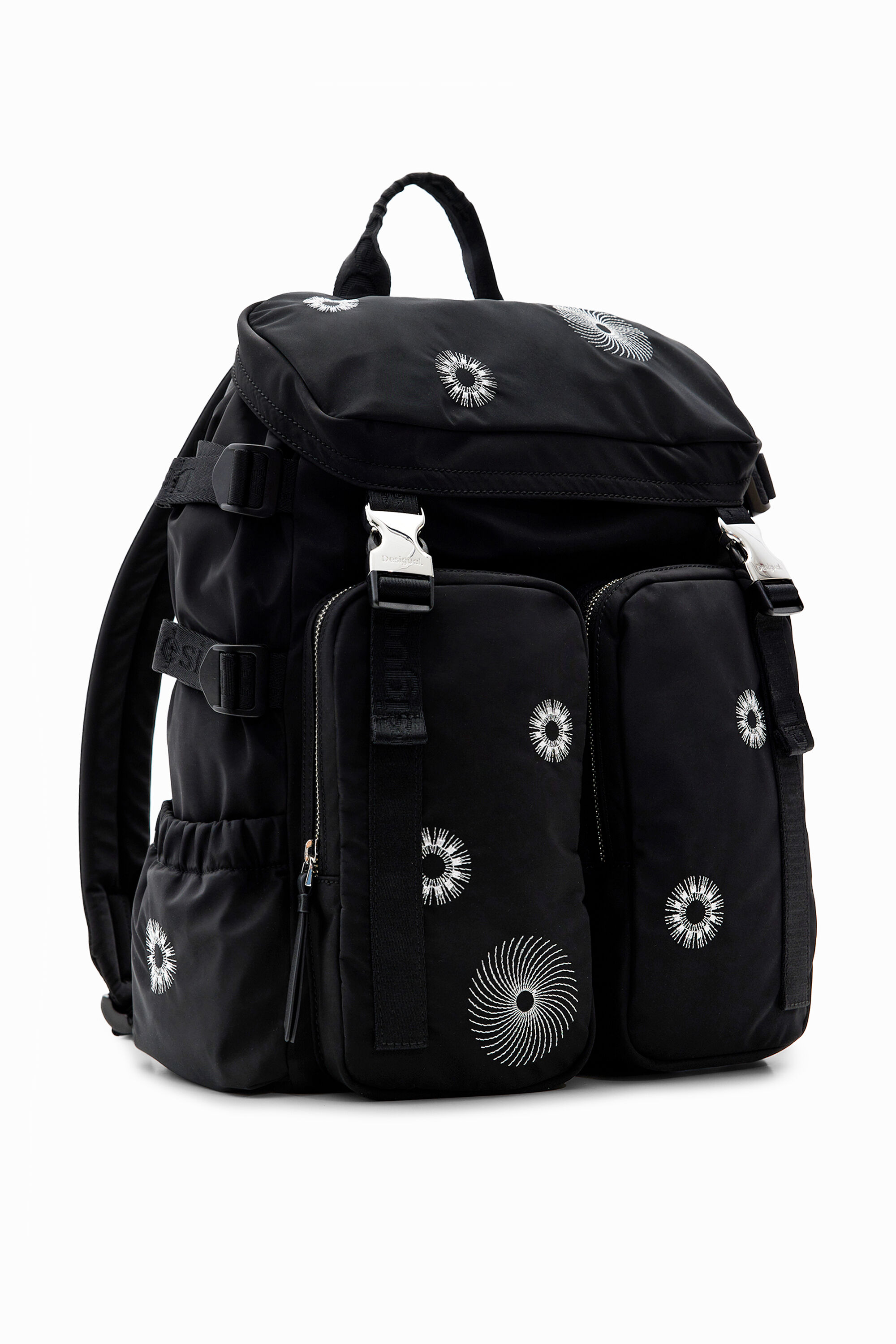 Desigual Large embroidered backpack