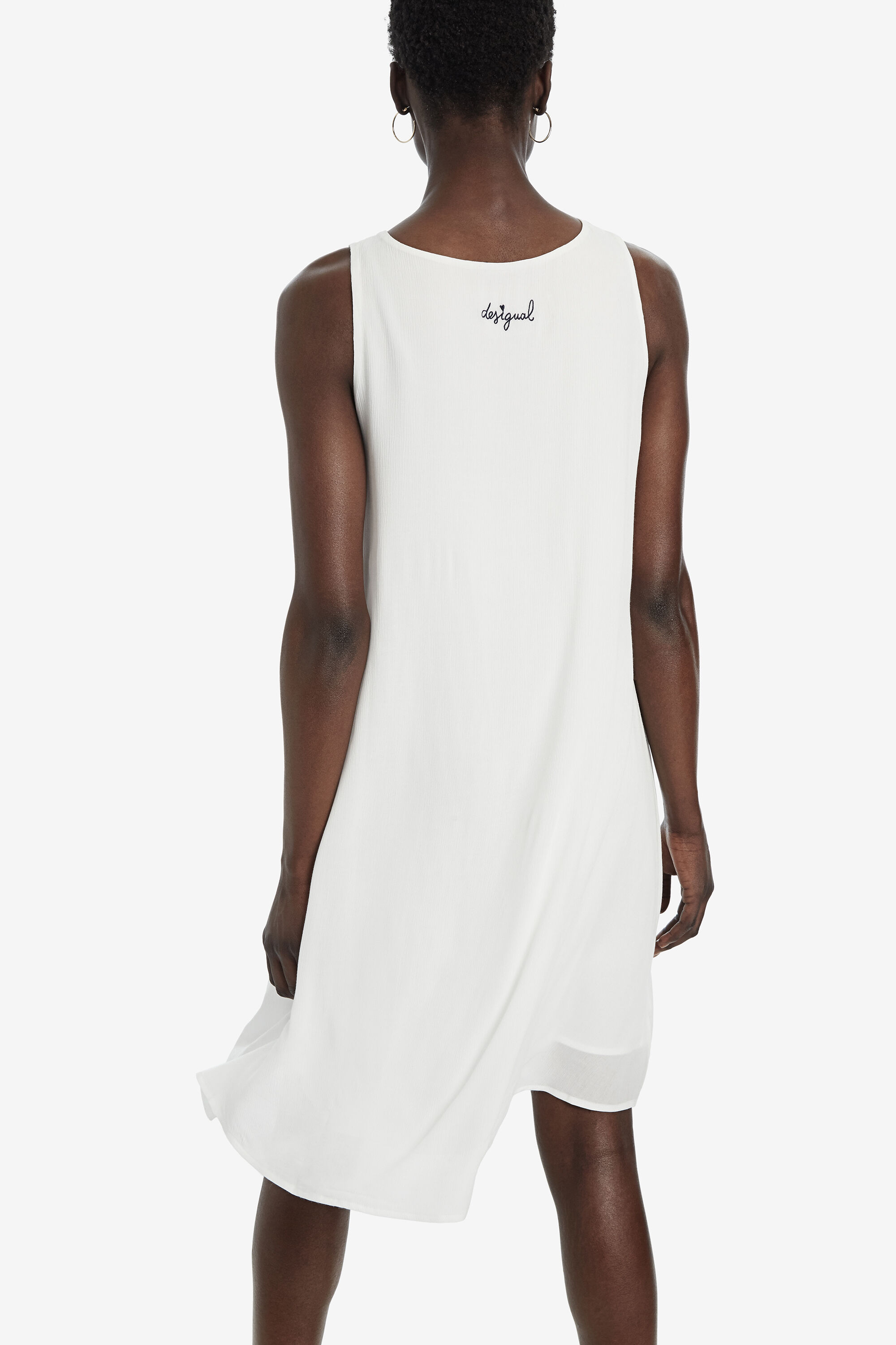 Vestido trapecio blanco Donna | Vestido trapecio blanco Donna |