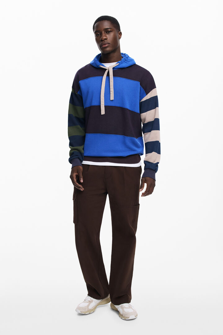 Sudadera capucha rayas | Desigual