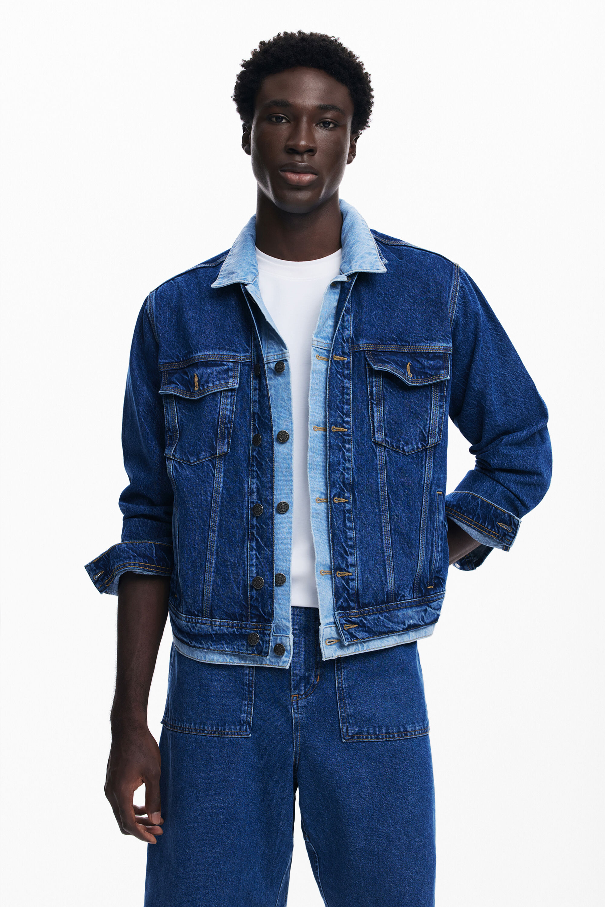 Chaqueta desigual hombre on sale