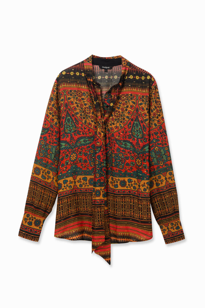 Ethno-Bluse mit Schleife | Desigual