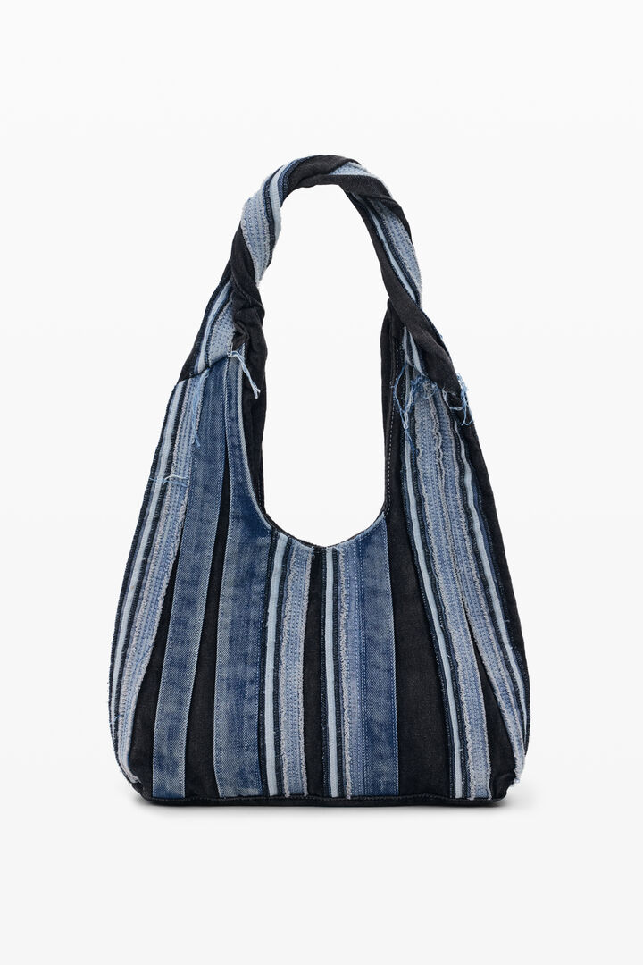 Bolso mediano ovalado denim patch | Desigual