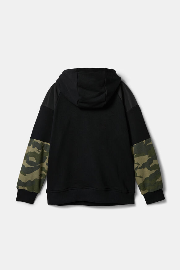 Camouflage-Sweater mit Kapuze | Desigual