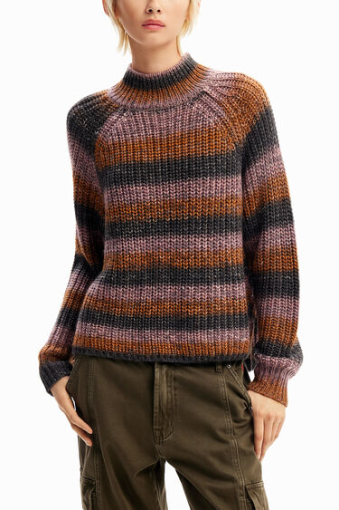 Striped knit pullover | Desigual