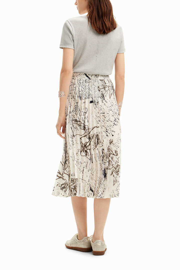 Jupe midi inscriptions | Desigual