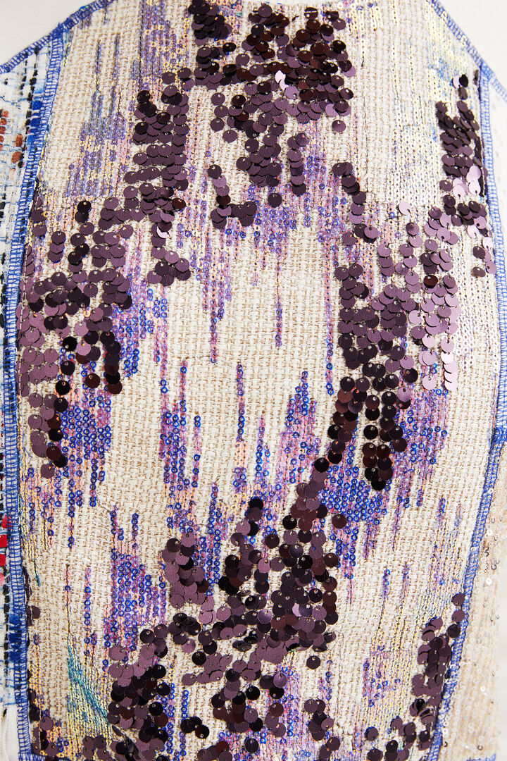 Fabric patchwork sweatshirt | Desigual