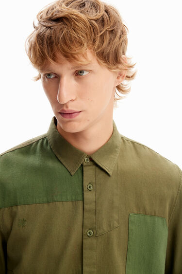 Patchwork twill shirt | Desigual