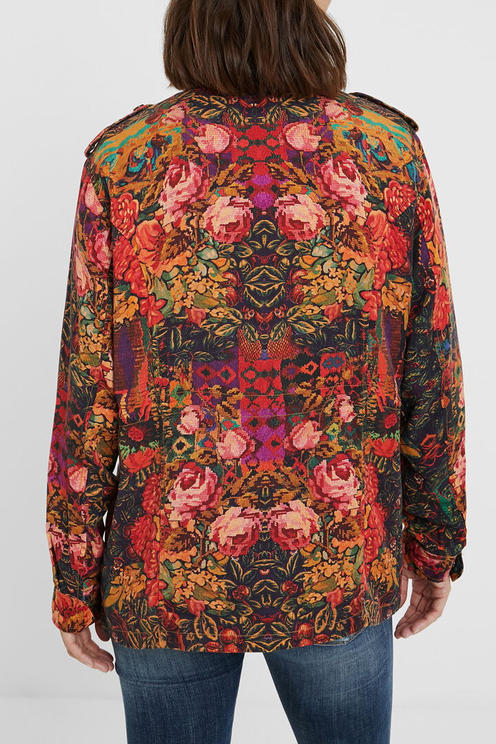 Straight floral parka | Desigual