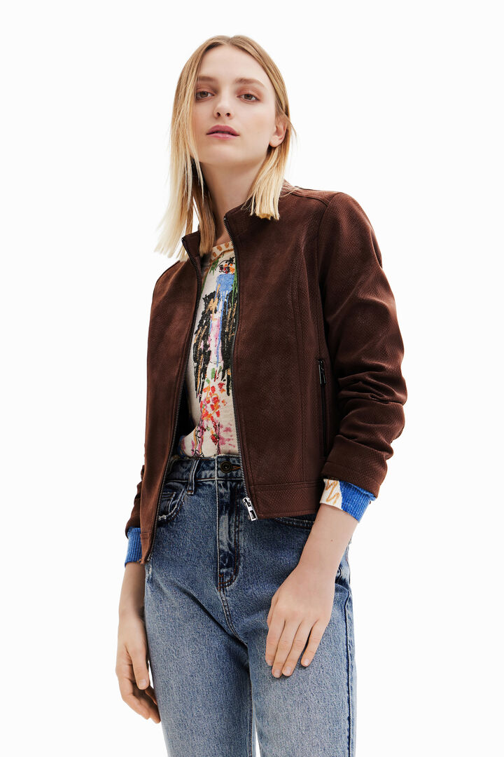 Chaqueta efecto ante | Desigual