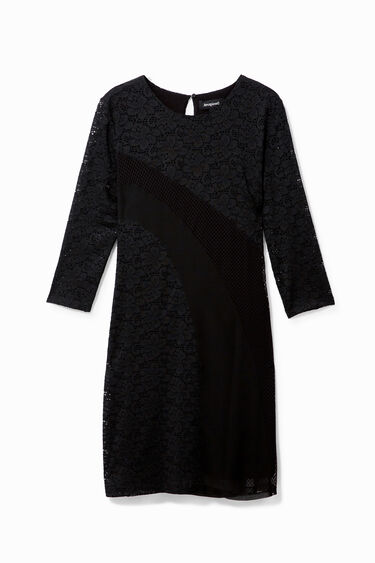 Fitted 3/4 sleeve dress | Desigual