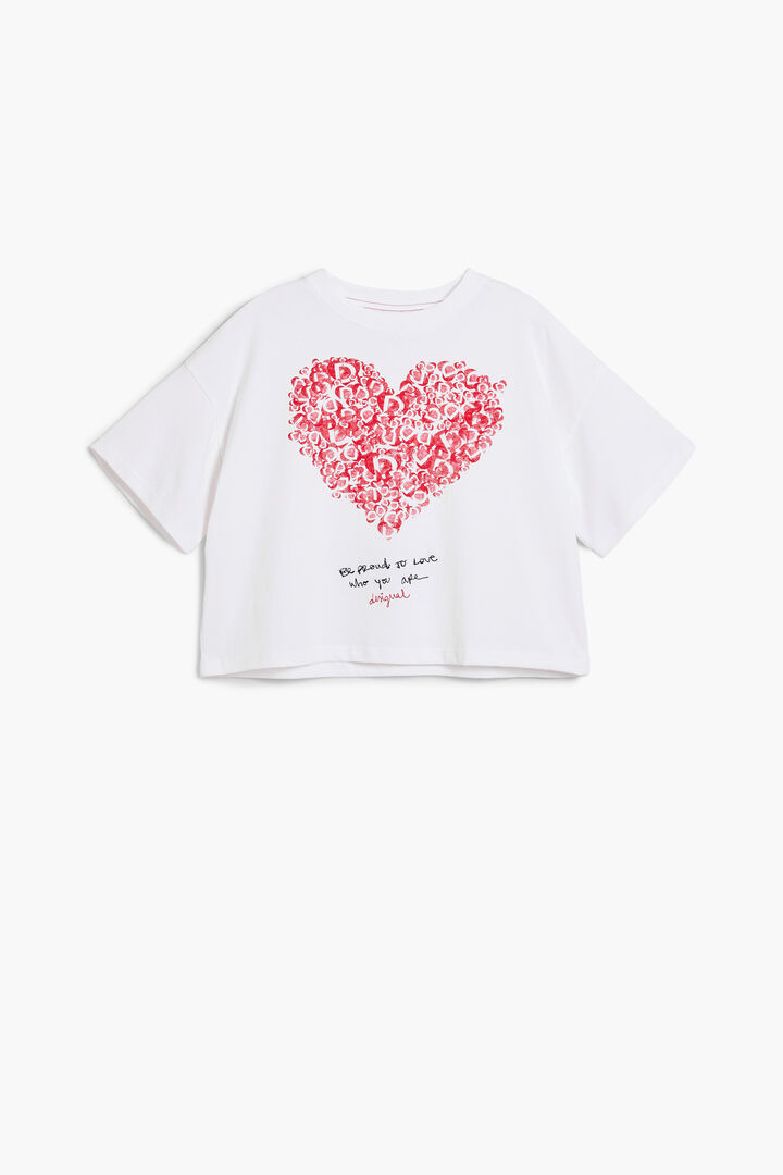 Camiseta manga corta corazón | Desigual