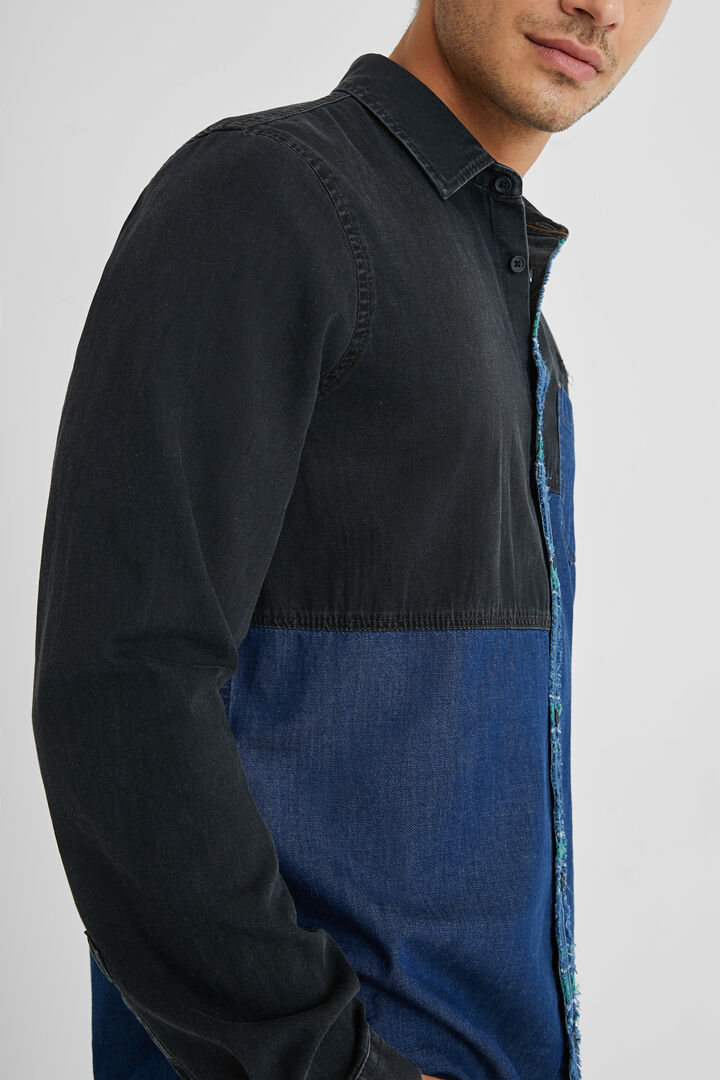 Camisa híbrida vaquera 100% algodón | Desigual