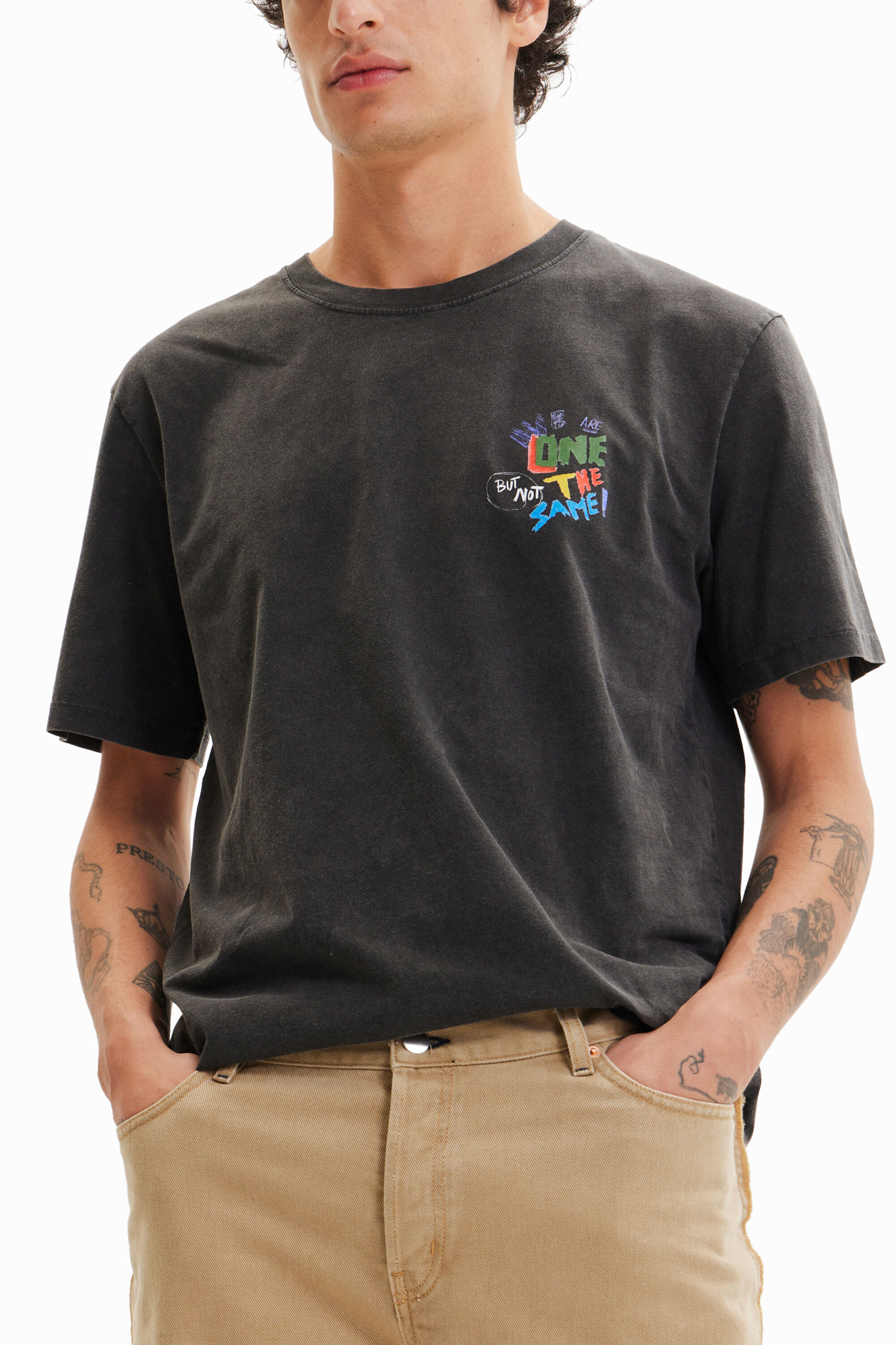 Camiseta desigual mickey best sale