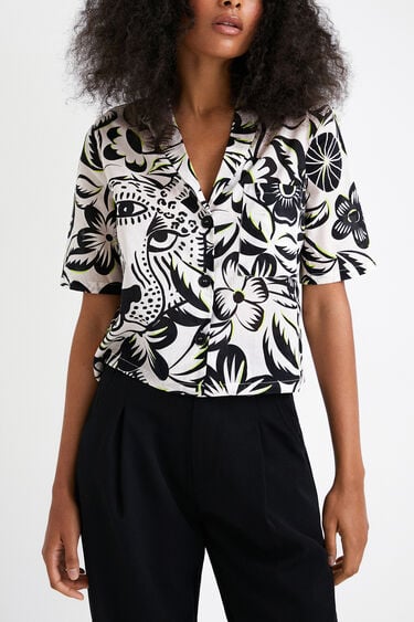 Cropped bluza s tropskim vzorcem | Desigual