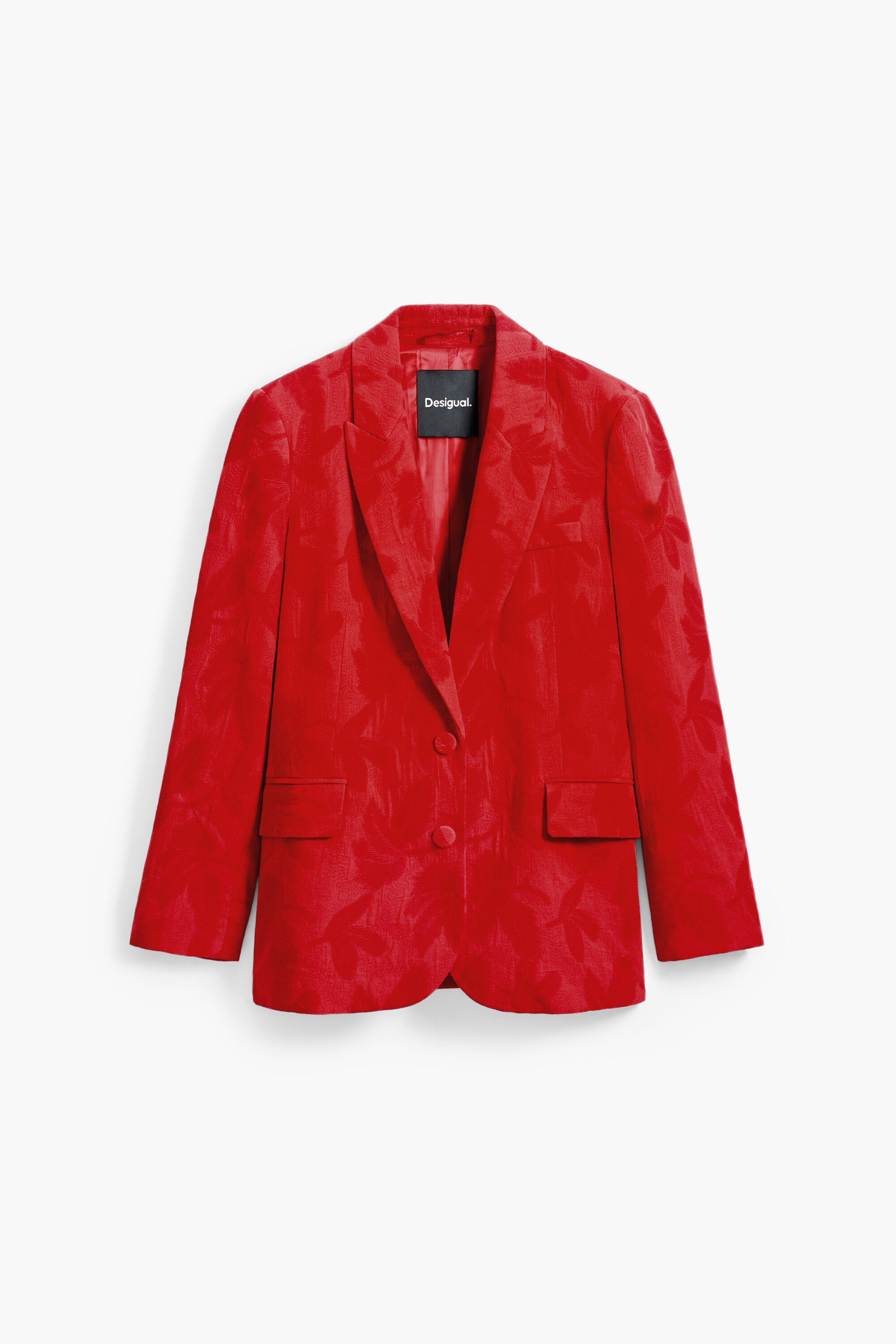 Contrast blazer - RED - M
