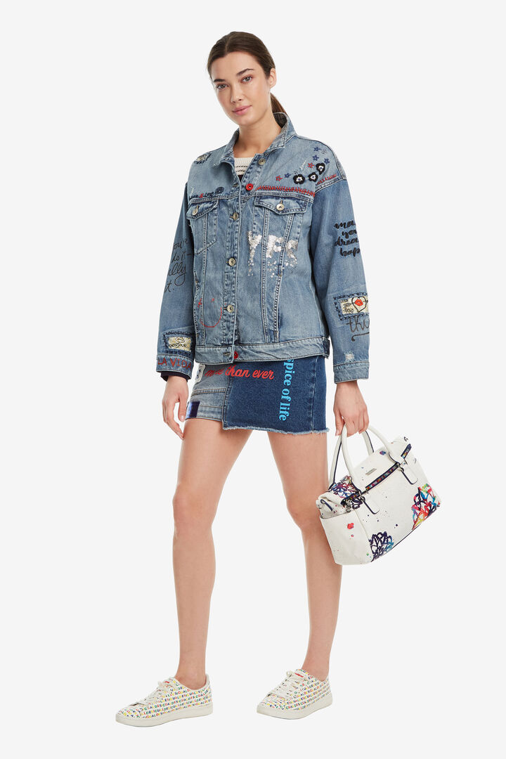 White Bag with Mandalas Loverty | Desigual