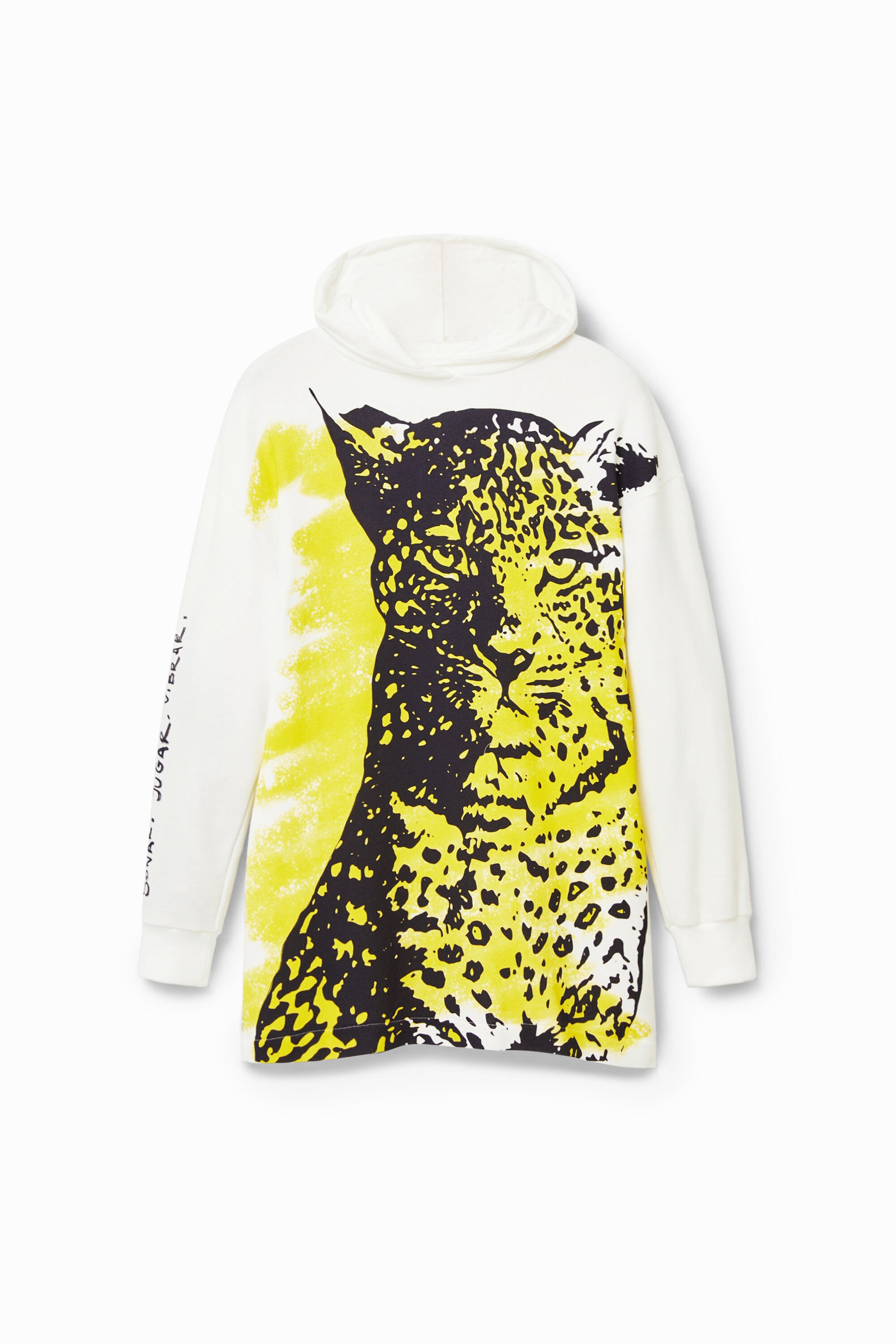 Vestido corto sudadera félin - Desigual - Modalova