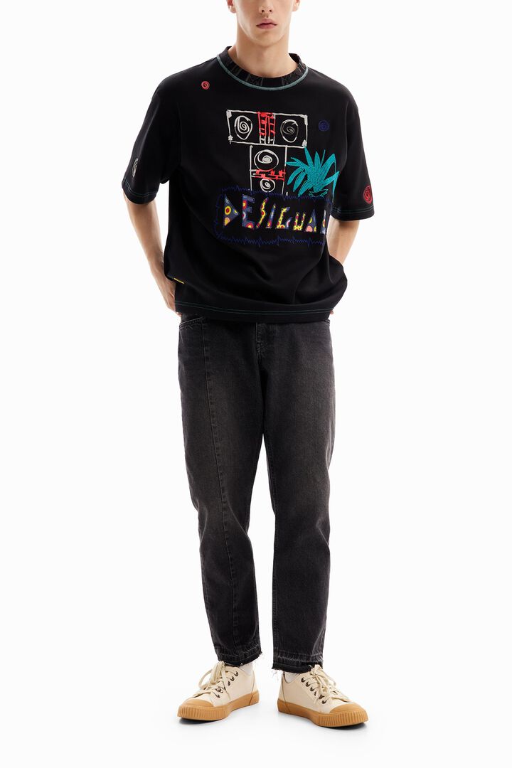 Desigual embroidered t-shirt. | Desigual