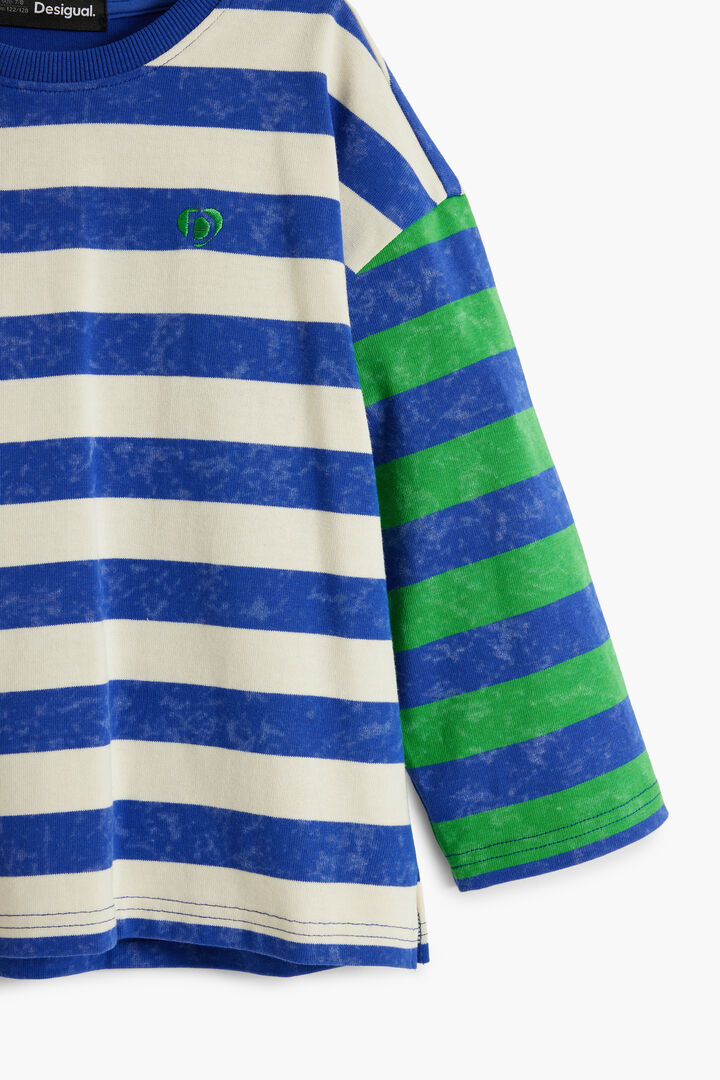 Camiseta rayas desgastada | Desigual