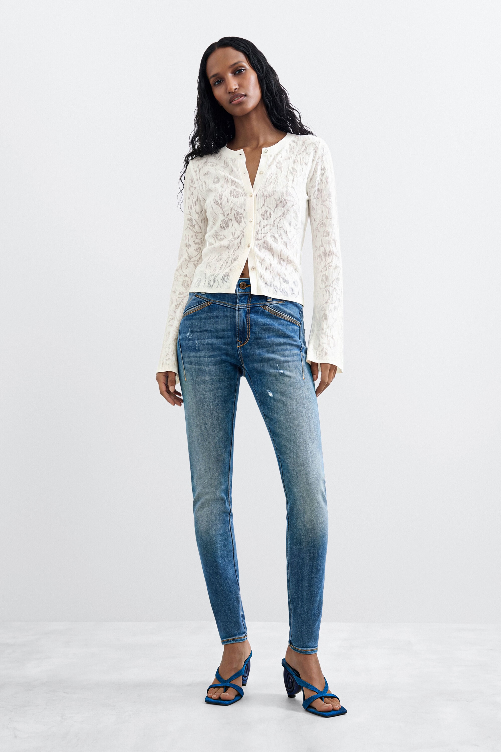 Desigual Damen Bleu Skinny Jeans - Bild 3