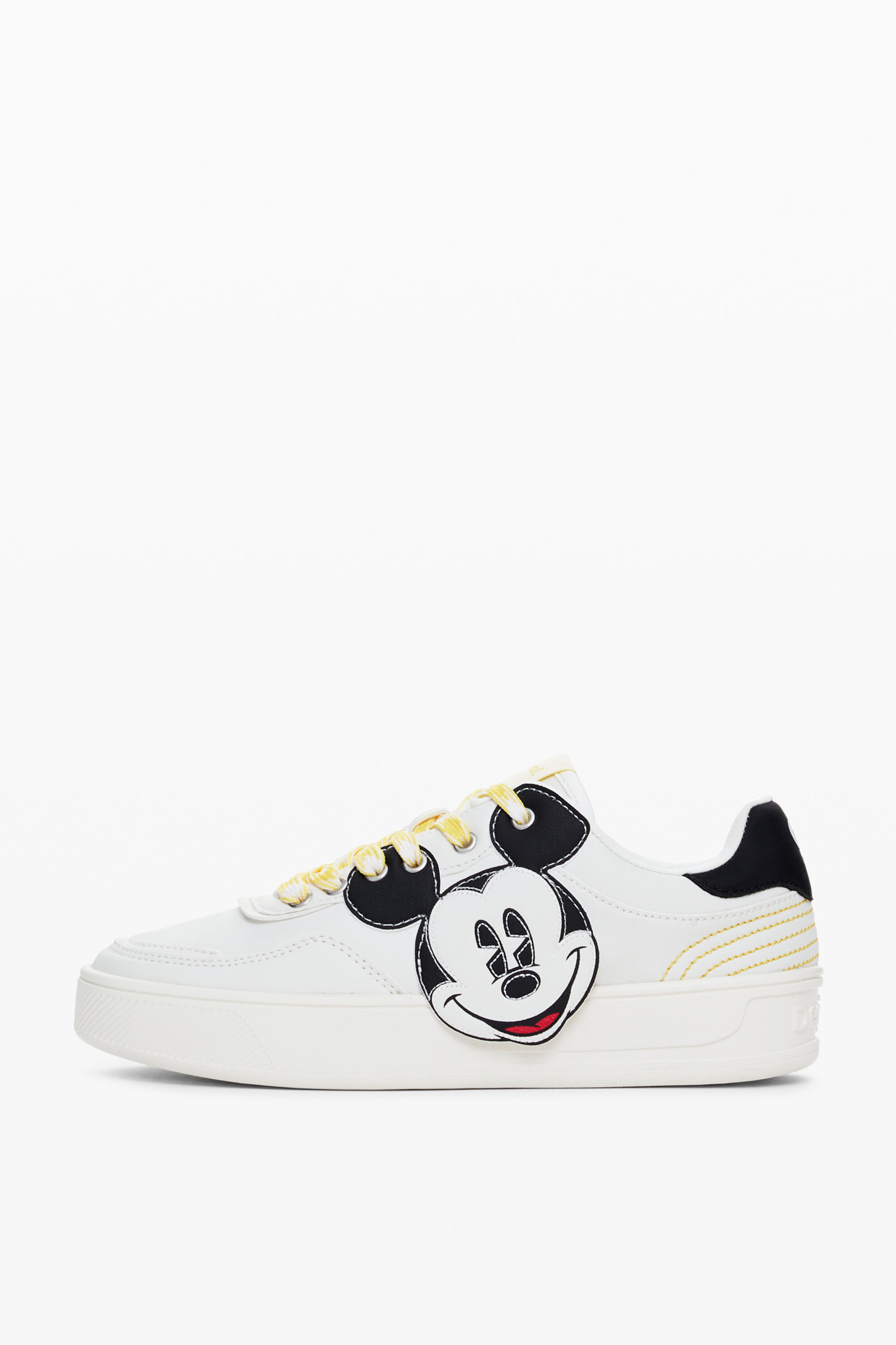 Desigual Women s Mickey Mouse Sneakers White Low top Sneakers 39