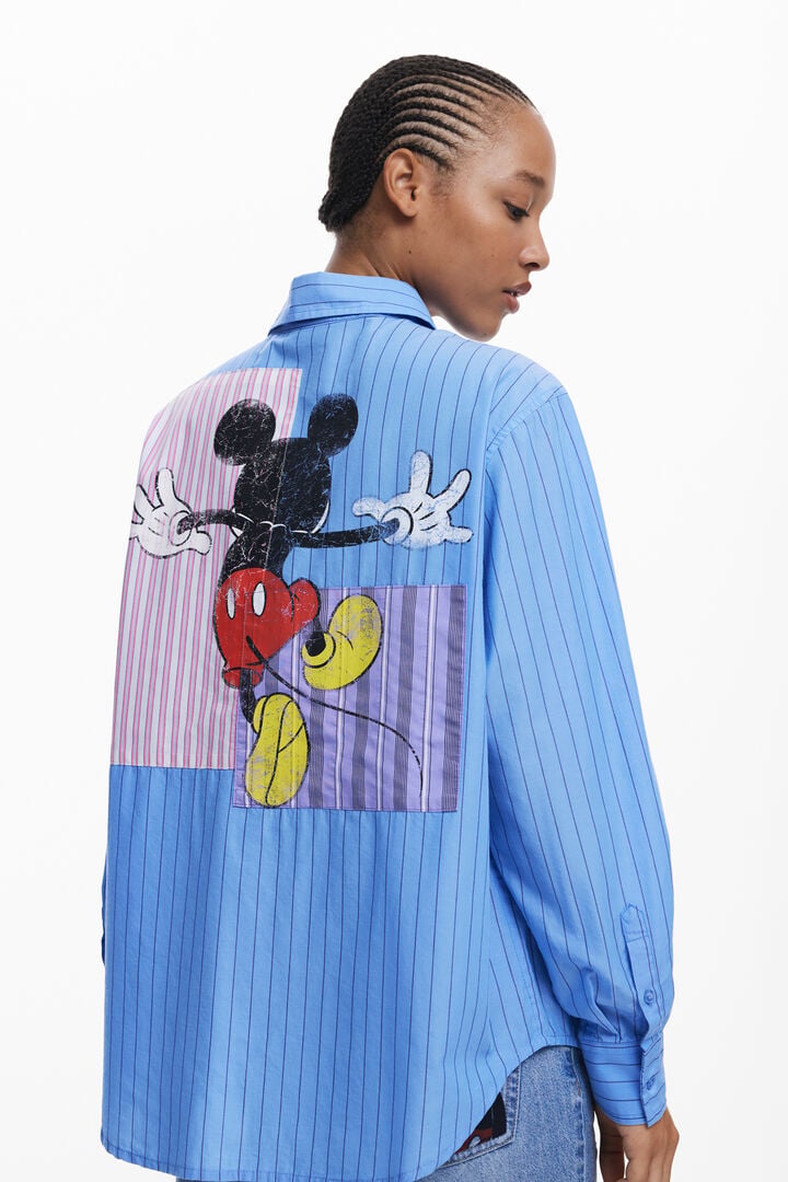 Sudadera Con Parches De Mickey Mouse Para Hombre - Diseño Divertido Con Estampado De Disney Y Corte Regular