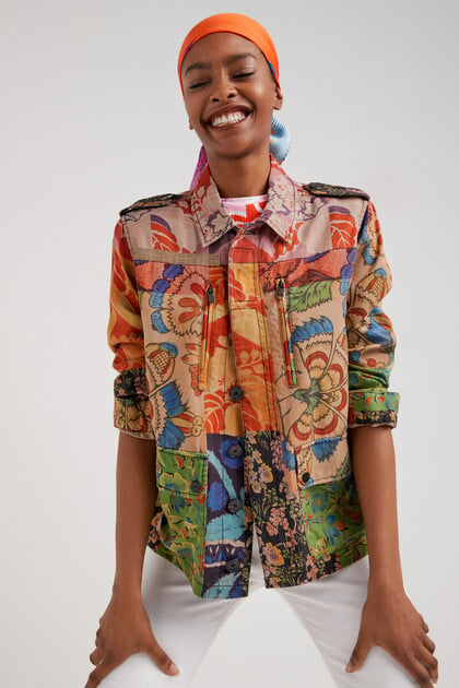 M. Christian Lacroix tropical patchwork jacket