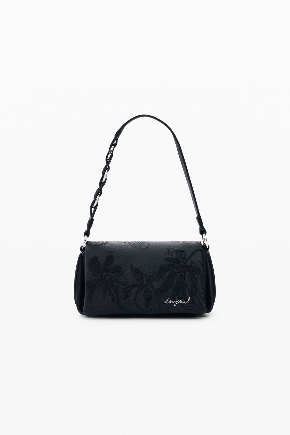 小さな花柄のエンボスバッグ 黒 レディースアクセサリーの I Desigual.com